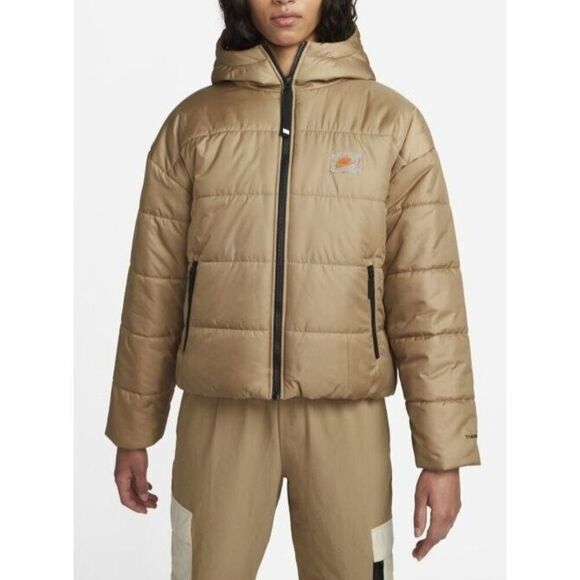 Nike DX5683-258 Women Sz XL Brown Sportswear Therma-FIT Repel Puffer Jacket - Picture 13 of 15